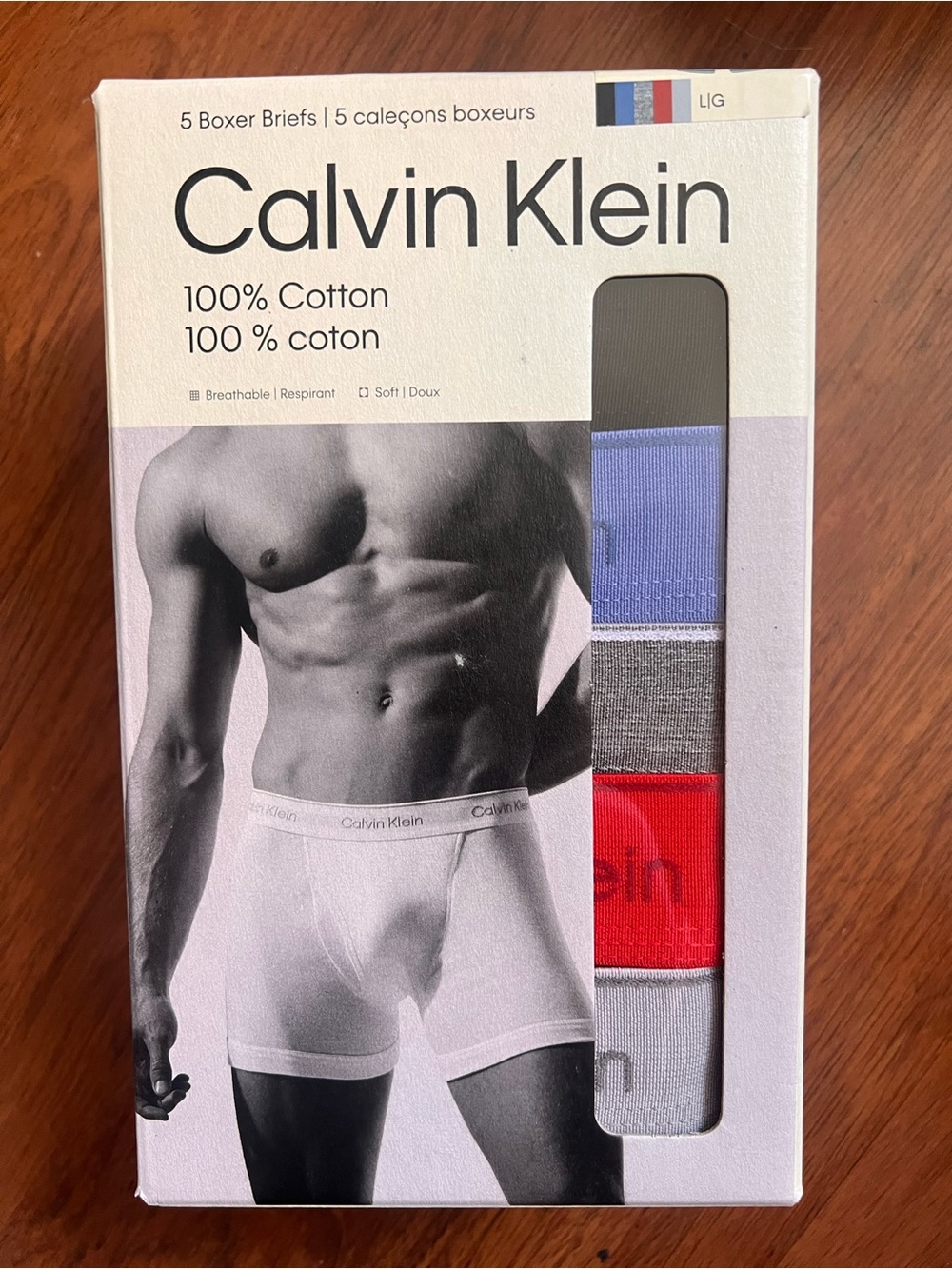 Calvin Klein Men's 100% Cotton Trunks - Black, Blue, Gray, Red